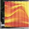 Ambesonne Floral Shower Curtain, Bouquet with Swirled Branches Romantic Paper Flowers Origami Autumn Blooms Image, Cloth Fabric Bathroom Decor Set with Hooks, 69″ W x 84″ L, Mint Orange(Burnt Orange)