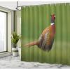 Ambesonne Floral Shower Curtain, Bouquet with Swirled Branches Romantic Paper Flowers Origami Autumn Blooms Image, Cloth Fabric Bathroom Decor Set with Hooks, 69″ W x 84″ L, Mint Orange(Ginger Chocolate and Red)