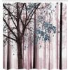 Ambesonne Floral Shower Curtain, Bouquet with Swirled Branches Romantic Paper Flowers Origami Autumn Blooms Image, Cloth Fabric Bathroom Decor Set with Hooks, 69″ W x 84″ L, Mint Orange(Grey Pink)