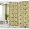 Ambesonne Floral Shower Curtain, Bouquet with Swirled Branches Romantic Paper Flowers Origami Autumn Blooms Image, Cloth Fabric Bathroom Decor Set with Hooks, 69″ W x 84″ L, Mint Orange(Pale Green Brown)