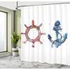 Ambesonne Floral Shower Curtain, Bouquet with Swirled Branches Romantic Paper Flowers Origami Autumn Blooms Image, Cloth Fabric Bathroom Decor Set with Hooks, 69″ W x 84″ L, Mint Orange(Pink Blue)