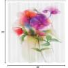 Ambesonne Floral Shower Curtain, Bouquet with Swirled Branches Romantic Paper Flowers Origami Autumn Blooms Image, Cloth Fabric Bathroom Decor Set with Hooks, 69″ W x 84″ L, Mint Orange(Off White Reseda Green)