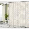 Ambesonne Floral Shower Curtain, Bouquet with Swirled Branches Romantic Paper Flowers Origami Autumn Blooms Image, Cloth Fabric Bathroom Decor Set with Hooks, 69″ W x 84″ L, Mint Orange(Cream Salmon Pale Blue)