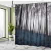 Ambesonne Floral Shower Curtain, Bouquet with Swirled Branches Romantic Paper Flowers Origami Autumn Blooms Image, Cloth Fabric Bathroom Decor Set with Hooks, 69″ W x 84″ L, Mint Orange(Petrol Black)