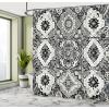 Ambesonne Floral Shower Curtain, Bouquet with Swirled Branches Romantic Paper Flowers Origami Autumn Blooms Image, Cloth Fabric Bathroom Decor Set with Hooks, 69″ W x 84″ L, Mint Orange(Off White Dimgray)