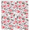 Ambesonne Floral Shower Curtain, Bouquet with Swirled Branches Romantic Paper Flowers Origami Autumn Blooms Image, Cloth Fabric Bathroom Decor Set with Hooks, 69″ W x 84″ L, Mint Orange(Coral Taupe)