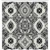 Ambesonne Floral Shower Curtain, Bouquet with Swirled Branches Romantic Paper Flowers Origami Autumn Blooms Image, Cloth Fabric Bathroom Decor Set with Hooks, 69″ W x 84″ L, Mint Orange(Off White Dimgray)