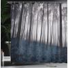 Ambesonne Floral Shower Curtain, Bouquet with Swirled Branches Romantic Paper Flowers Origami Autumn Blooms Image, Cloth Fabric Bathroom Decor Set with Hooks, 69″ W x 84″ L, Mint Orange(Petrol Black)