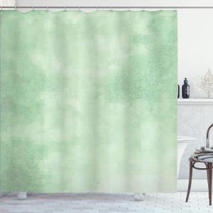 Ambesonne Damask Shower Curtain, Vintage Style Floral Pattern Abstract Romantic Bouquet Greenery Art Print, Cloth Fabric Bathroom Decor Set with Hooks, 69″ W x 70″ L, Warm Taupe(Pale Green)