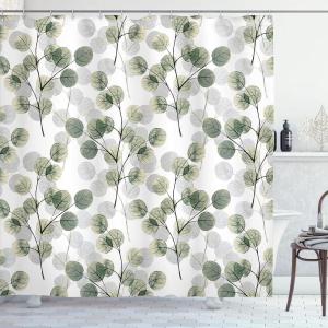 Ambesonne Damask Shower Curtain, Vintage Style Floral Pattern Abstract Romantic Bouquet Greenery Art Print, Cloth Fabric Bathroom Decor Set with Hooks, 69″ W x 70″ L, Warm Taupe(Dark Sepia)