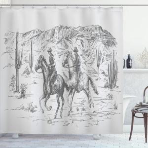 Ambesonne Damask Shower Curtain, Vintage Style Floral Pattern Abstract Romantic Bouquet Greenery Art Print, Cloth Fabric Bathroom Decor Set with Hooks, 69″ W x 70″ L, Warm Taupe(Light Grey)