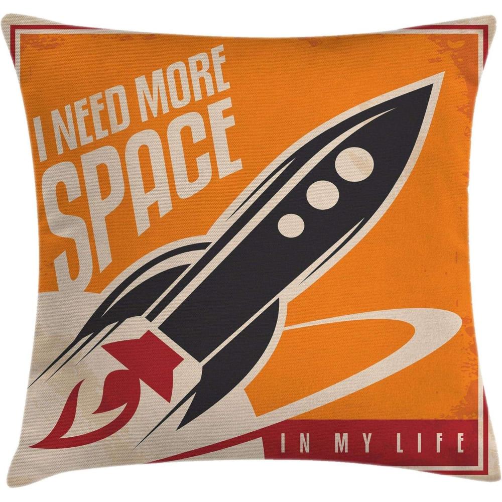 imageAmbesonne Retro Throw Pillow Cushion Cover Woman with Hair Super Speech Bubble Victory Sign Cartoon Pop Art Inspired Decorative Square Accent Pillow Case 24 X 24 Yellow PinkPale Orange