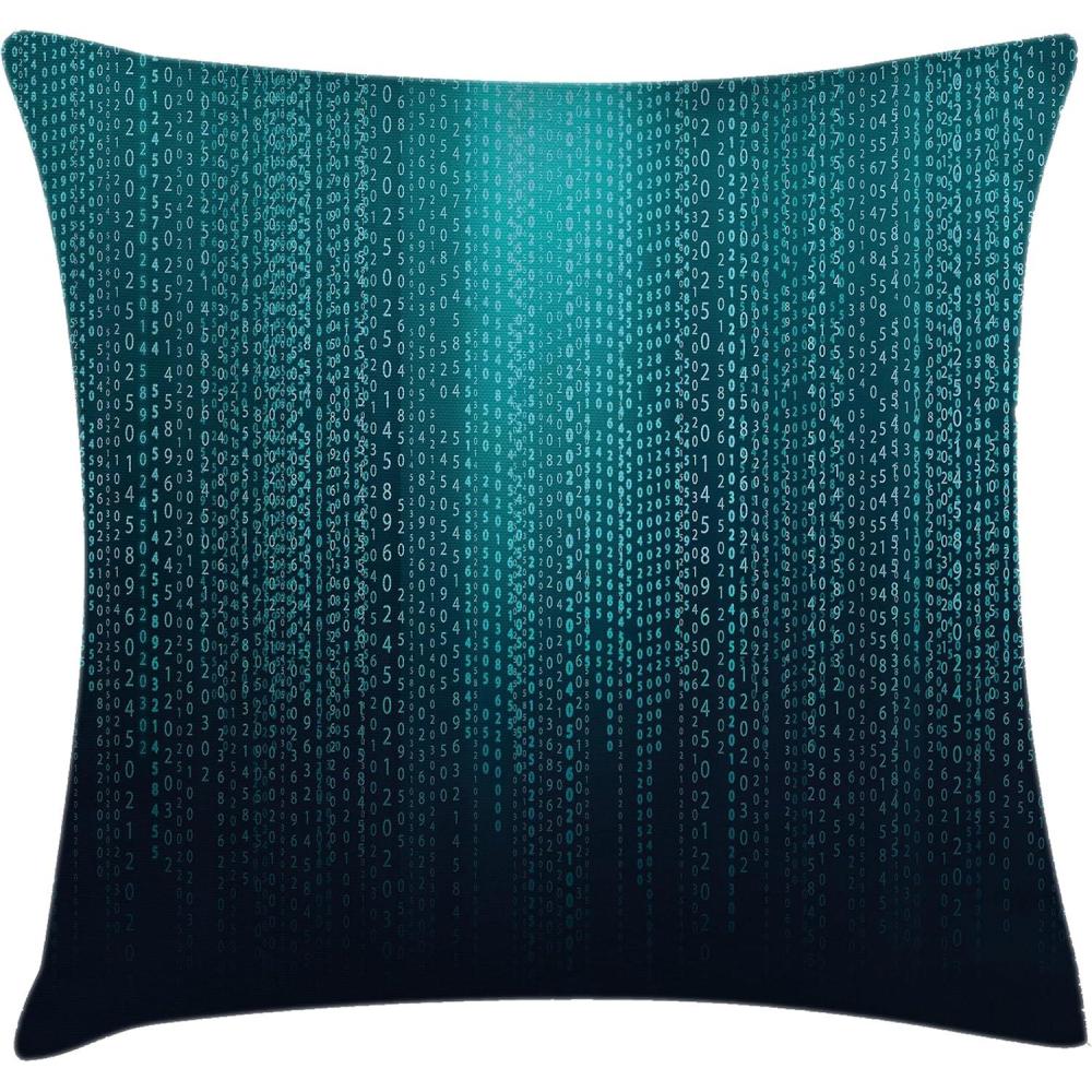 imageAmbesonne Retro Throw Pillow Cushion Cover Woman with Hair Super Speech Bubble Victory Sign Cartoon Pop Art Inspired Decorative Square Accent Pillow Case 24 X 24 Yellow PinkPetrol Blue