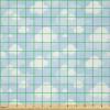 Ambesonne Blue Sky Fabric by The Yard, Continuous Fluffy Clouds Motifs Cartoon Style Rhythmic Design Pattern, Microfiber Fabric for Arts and Crafts Textiles & Decor, 2 Yards, Pale Blue White(Baby Blue and White)