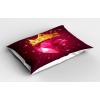 Ambesonne Grunge Pillow Sham Set of 2, Rainbow Color Heart Shapes Valentine’s Day Design Romantic His and Hers Theme, Quality Microfiber Bedding Item for All Seasons, 36″ x 20″, Red Blue Yellow(Pink and Yellow)