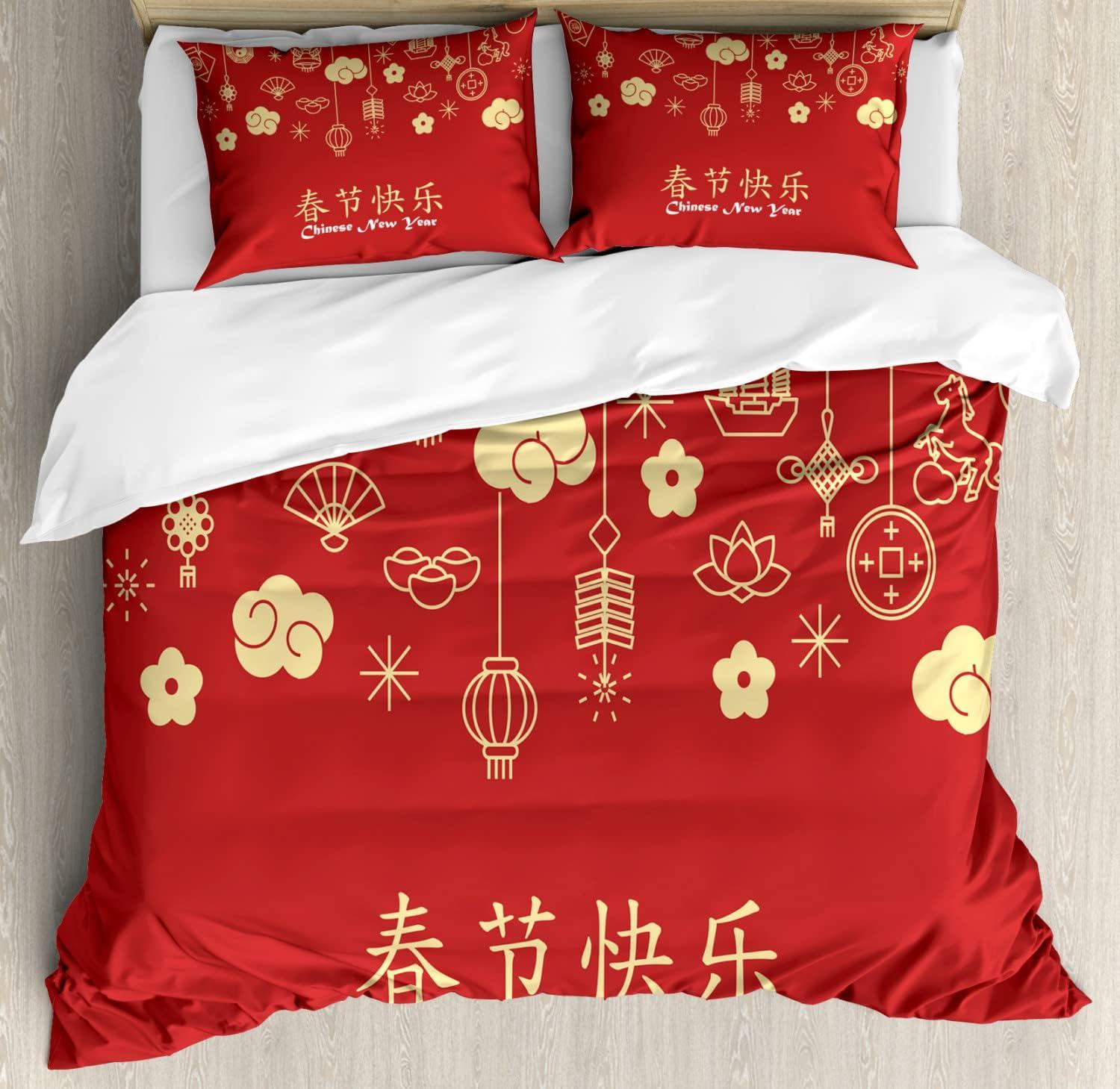 imageAmbesonne Romantic Duvet Cover Set Valentines Hearts Lovers Forever Together Birthday Marriage Print Decorative 3 Piece Bedding Set with 2 Pillow Shams Queen Size Sea Green BrownPale Yellow Dark Coral