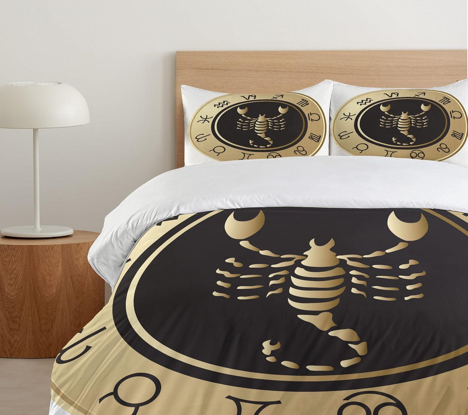 imageAmbesonne Romantic Duvet Cover Set Valentines Hearts Lovers Forever Together Birthday Marriage Print Decorative 3 Piece Bedding Set with 2 Pillow Shams Queen Size Sea Green BrownSand Brown Black White