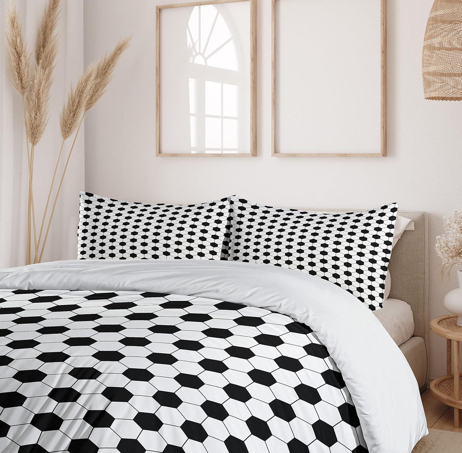 imageAmbesonne Watercolor Duvet Cover Sets Valentines Day Theme Colorful Little Hearts Vibrant Paintbrush Effect Bedding Set with 2 Duvet Covers amp 4 Pillowcases 2 Pack Queen Size MulticolorBlack