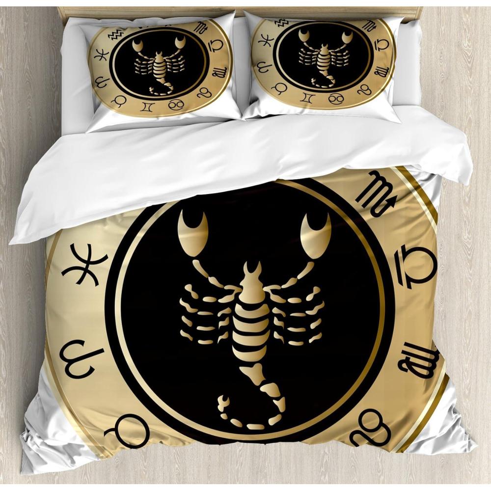 imageAmbesonne Romantic Duvet Cover Set Valentines Hearts Lovers Forever Together Birthday Marriage Print Decorative 3 Piece Bedding Set with 2 Pillow Shams Queen Size Sea Green BrownSand Brown Black White