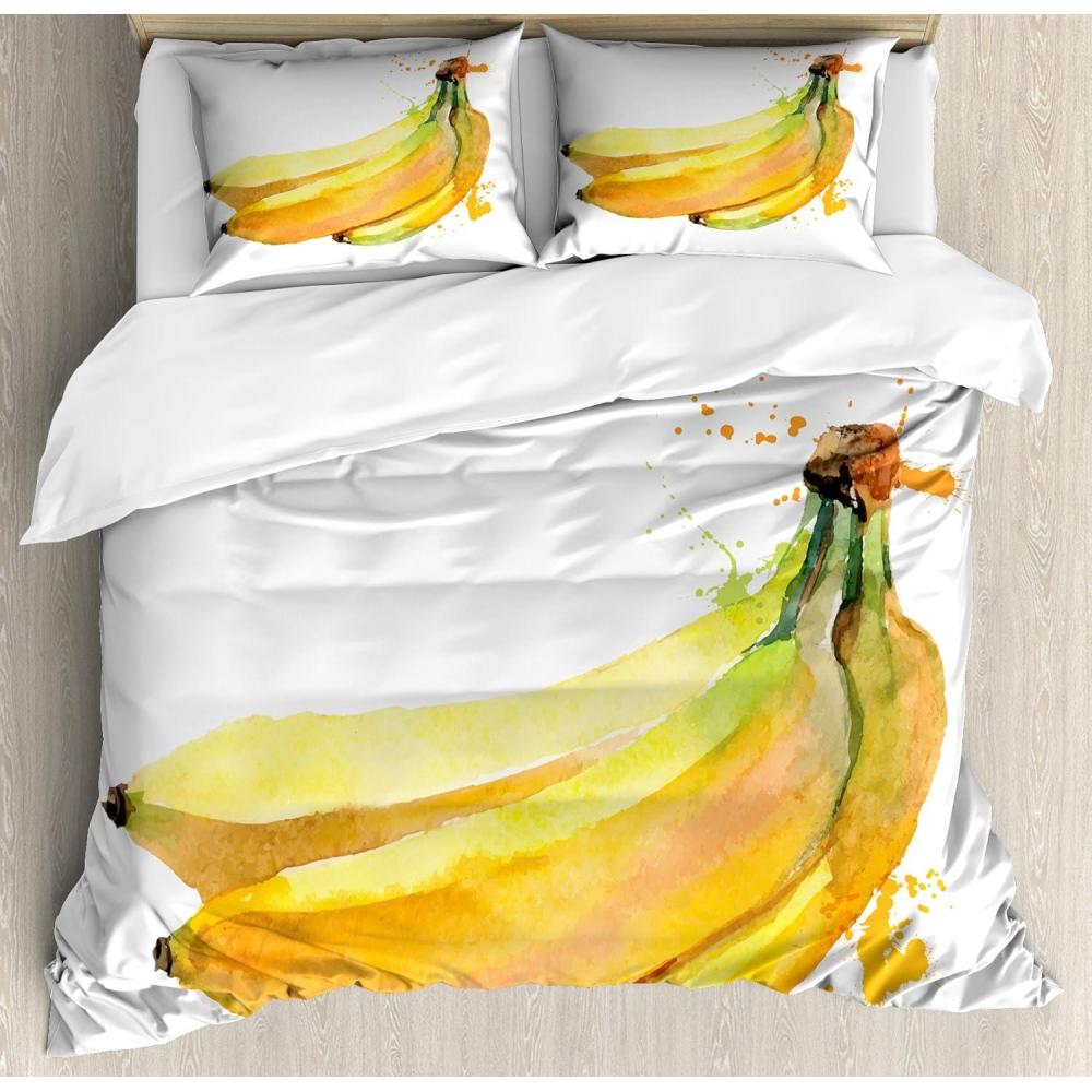 imageAmbesonne Romantic Duvet Cover Set Valentines Hearts Lovers Forever Together Birthday Marriage Print Decorative 3 Piece Bedding Set with 2 Pillow Shams Queen Size Sea Green BrownYellow Black Green