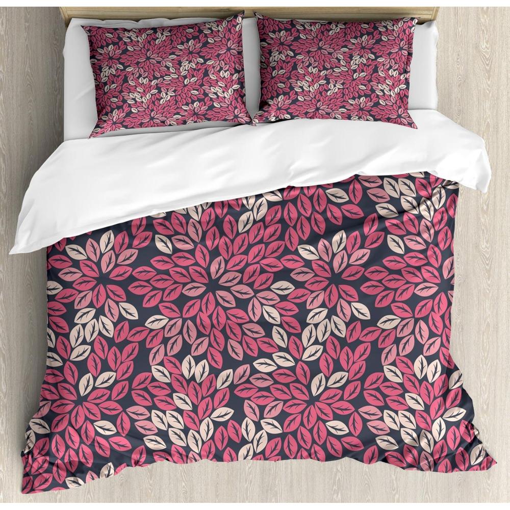 imageAmbesonne Romantic Duvet Cover Set Valentines Hearts Lovers Forever Together Birthday Marriage Print Decorative 3 Piece Bedding Set with 2 Pillow Shams Queen Size Sea Green BrownCharcoal Grey Beige