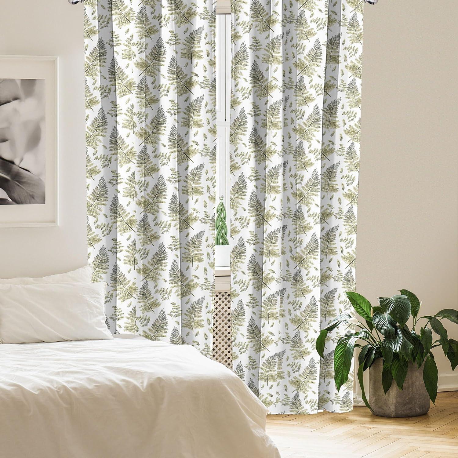 imageAmbesonne Nature Art Window Curtains Dragonfly Ornaments Modern Botanical Wings Pattern Grunge Effect Lightweight Decor 2Panel Set with Rod Pocket Pair of 28 x 84 Plum Teal and MulticolorWhite and Green