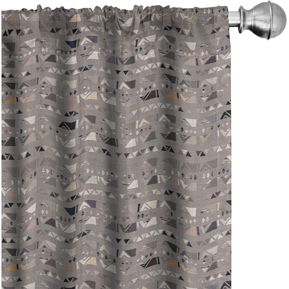 imageAmbesonne Nature Art Window Curtains Dragonfly Ornaments Modern Botanical Wings Pattern Grunge Effect Lightweight Decor 2Panel Set with Rod Pocket Pair of  28 x 84 Plum Teal and MulticolorWarm Taupe Dimgray Ivory