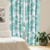 Ambesonne Floral Curtains, Abstract Retro Continuous Neutral Flowers Print Springtime Garden Scene, Window Treatments 2 Panel Set for Living Room Bedroom, Pair of – 28″ x 95″, Charcoal Grey and Peach(Dark Seafoam White)