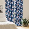Ambesonne Floral Curtains, Abstract Retro Continuous Neutral Flowers Print Springtime Garden Scene, Window Treatments 2 Panel Set for Living Room Bedroom, Pair of – 28″ x 95″, Charcoal Grey and Peach(Dark Blue Grey Maroon)