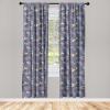 Ambesonne Nature Art Window Curtains, Dragonfly Ornaments Modern Botanical Wings Pattern Grunge Effect, Lightweight Decor 2-Panel Set with Rod Pocket, Pair of – 28″ x 84″, Plum Teal and Multicolor(Plum Teal and Multicolor)