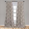 Ambesonne Nature Art Window Curtains, Dragonfly Ornaments Modern Botanical Wings Pattern Grunge Effect, Lightweight Decor 2-Panel Set with Rod Pocket, Pair of – 28″ x 84″, Plum Teal and Multicolor(Brown Warm Taupe)