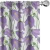 Ambesonne Botanical Curtains, Burgeoning Bluebells Meadow Flowers Efflorescence Fresh Garden, Window Treatments 2 Panel Set for Living Room Bedroom, Pair of – 28″ x 84″, Lavender Yellow