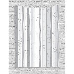 Ambesonne Grey Tapestry, Birch Trees Autumn Branches Forest Soft Colors in Modern Graphic Print, Wall Hanging for Bedroom Living Room Dorm Decor, 40″ X 60″, Grey Ceil