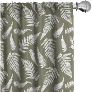 Ambesonne Nature Art Window Curtains, Dragonfly Ornaments Modern Botanical Wings Pattern Grunge Effect, Lightweight Decor 2-Panel Set with Rod Pocket, Pair of – 28″ x 84″, Plum Teal and Multicolor(Army Green and White)