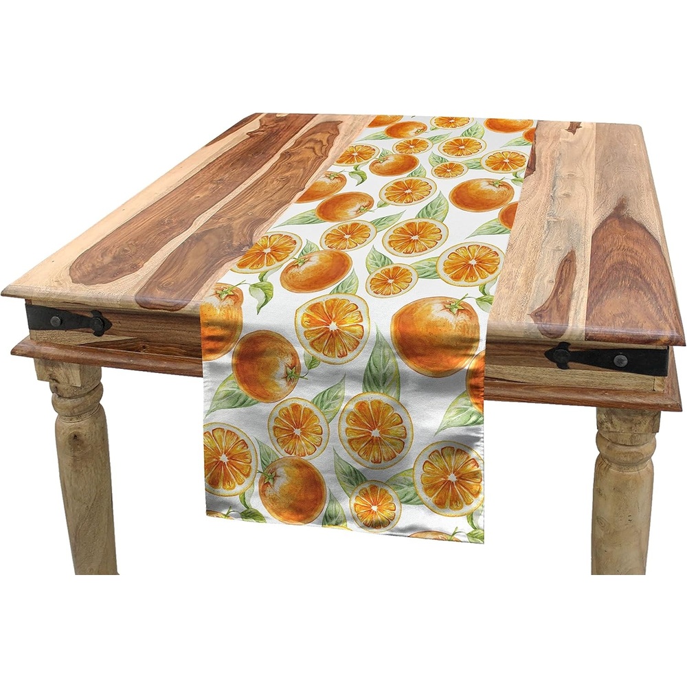imageAmbesonne Ski Pattern Table Runner Vintage Style Monochromatic Design of Skiing Themed Motifs Dining Room Kitchen Rectangular Runner 16 X 72 Eggshell SkyPale Green Orange