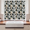Ambesonne Botanical Kitchen Curtains, Modern Abstract Art Geometric Shapes in Dark Tones Vertical Branches, Window Drapes 2 Panel Set for Kitchen Cafe Decor, 55″ x 39″, Charcoal Grey Evergreen