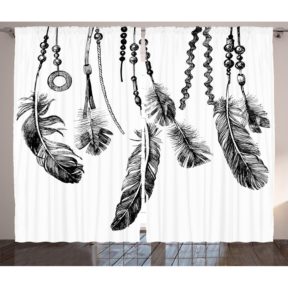 imageAmbesonne Modern Curtains Sunflower Field Black and White with a Single Yellow Flower Spring Landscape Individuality Living Room Bedroom Window Drapes 2 Panel Set 108 X 108 Grey YellowBlack and White