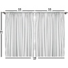 Ambesonne Black and White Curtains, Abstract Composition of Rounded Short Lines Modern Graphic Monochrome Art, Living Room Bedroom Window Drapes 2 Panel Set, 108″ X 84″, Black White(84″W x 108″L (Pack of 2))