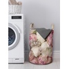 Ambesonne Flower Laundry Bag Pack of 2, Wedding Corsage Arrangement of Roses I Love You Forever Foliage Vintage Themed, Hamper Basket with Handles Drawstring Closure, 13″ x 19″, Pink Beige