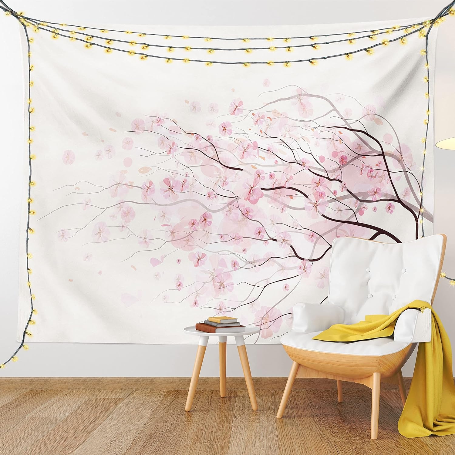 imageAmbesonne Modern Art Tapestry Hippie Funk Trippy Objects UFO Music Box Lips Tapes and Speakers Image Wall Hanging for Bedroom Living Room Dorm Decor 40 X 60 RainbowPink White