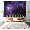 Ambesonne Fantasy Tapestry, Celestial View of Snow Capped Mountains and Alien Planet Print, Wide Wall Hanging for Bedroom Living Room Dorm, 60″ X 40″, White and Navy Blue(Black Purple)