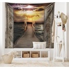 Ambesonne Fantasy Tapestry, Gaze Towards The Heavens with 2 Angels Dancing Dream Mystic Lands Image, Wall Hanging for Bedroom Living Room Dorm Decor, 40″ X 60″, Taupe Yellow