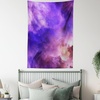 Ambesonne Purple Tapestry, Surreal Storm Clouds in Divine Color Sky Mystical Atmospheric Cosmos Universe Ombre Pastel Changes Print, Wall Hanging for Bedroom Living Room Dorm Decor, 60″ X 80″, Violet(Silky Satin Fabric)