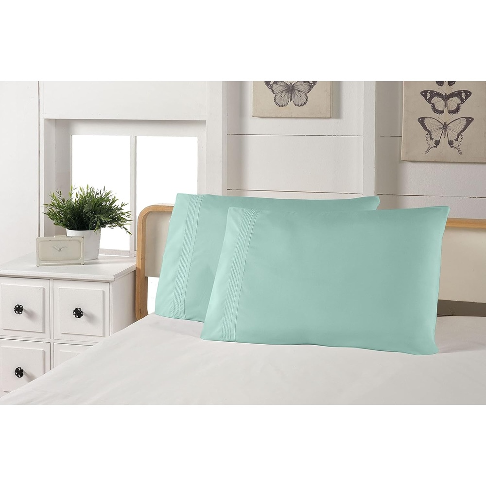 image:imageAmbesonne Live Laugh Love Pillow Sham Doodle Style Words with Flowers Hearts and Stars Coloring Book Design Decorative Standard Queen Size Printed Pillowcase 30 X 20 White BlackAqua