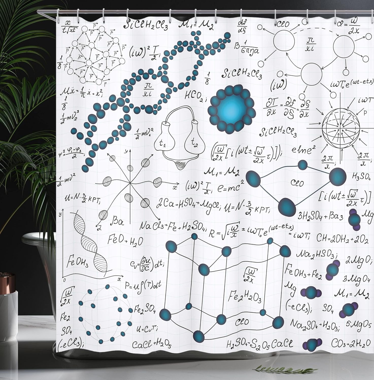 image:imageAmbesonne Floral Shower Curtain Illustration of Poppy Flowers Oil Painting on Canvas Romantic Design Print Cloth Fabric Bathroom Decor Set with Hooks 69 W x 70 L Yellow OrangePetrol Blue