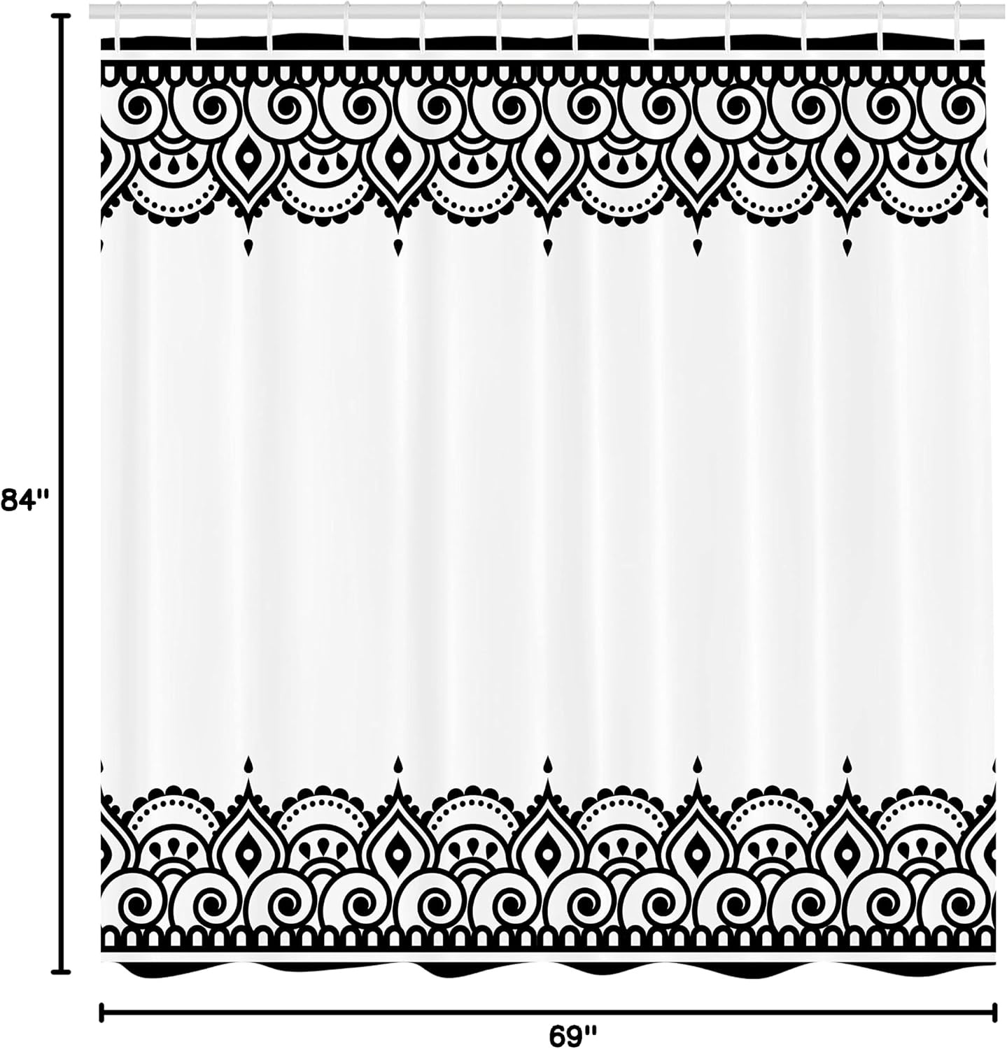 image:imageAmbesonne Floral Shower Curtain Illustration of Poppy Flowers Oil Painting on Canvas Romantic Design Print Cloth Fabric Bathroom Decor Set with Hooks 69 W x 70 L Yellow OrangeCharcoal White