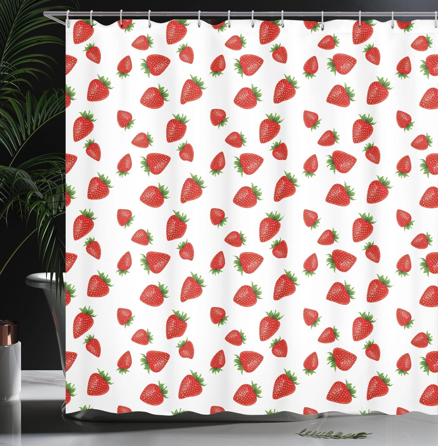 image:imageAmbesonne Floral Shower Curtain Illustration of Poppy Flowers Oil Painting on Canvas Romantic Design Print Cloth Fabric Bathroom Decor Set with Hooks 69 W x 70 L Yellow OrangeWhite Red