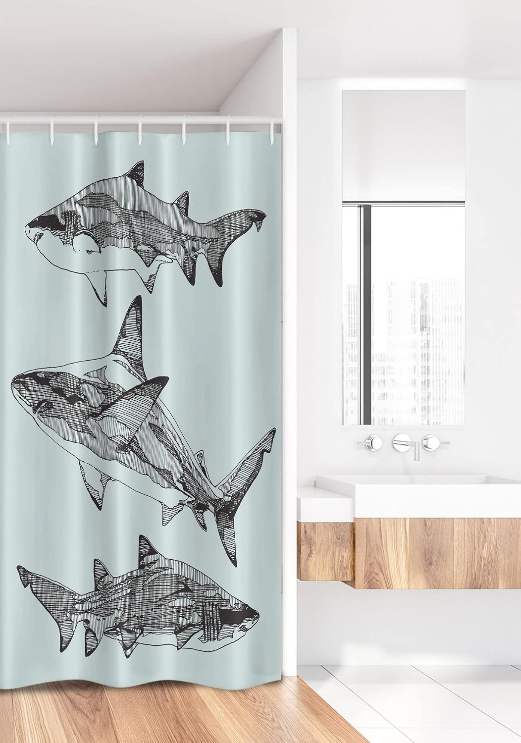 image:imageAmbesonne Floral Shower Curtain Illustration of Poppy Flowers Oil Painting on Canvas Romantic Design Print Cloth Fabric Bathroom Decor Set with Hooks 69 W x 70 L Yellow OrangeGrey Charcoal