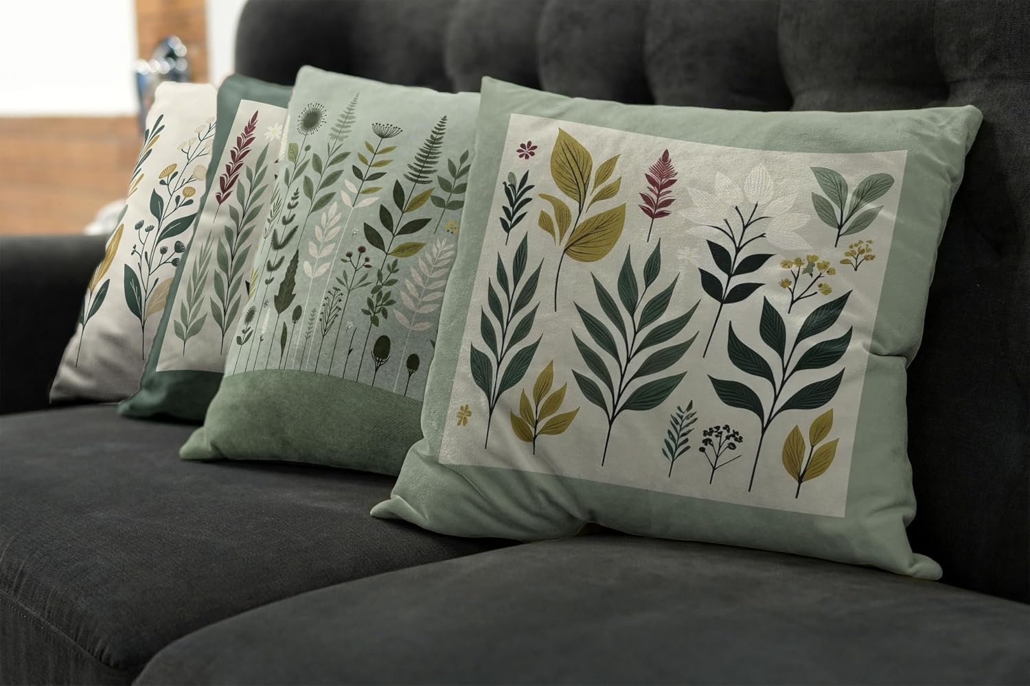 image:imageAmbesonne Leaf Throw Pillow Cushion Case Pattern with Leaves in The Springtime Greenery Bushes Ecology Garden Growth Decorative Rectangle Accent Pillow Cover 36 X 16 Apple Green WhitePeacock Green Fawn Maroon