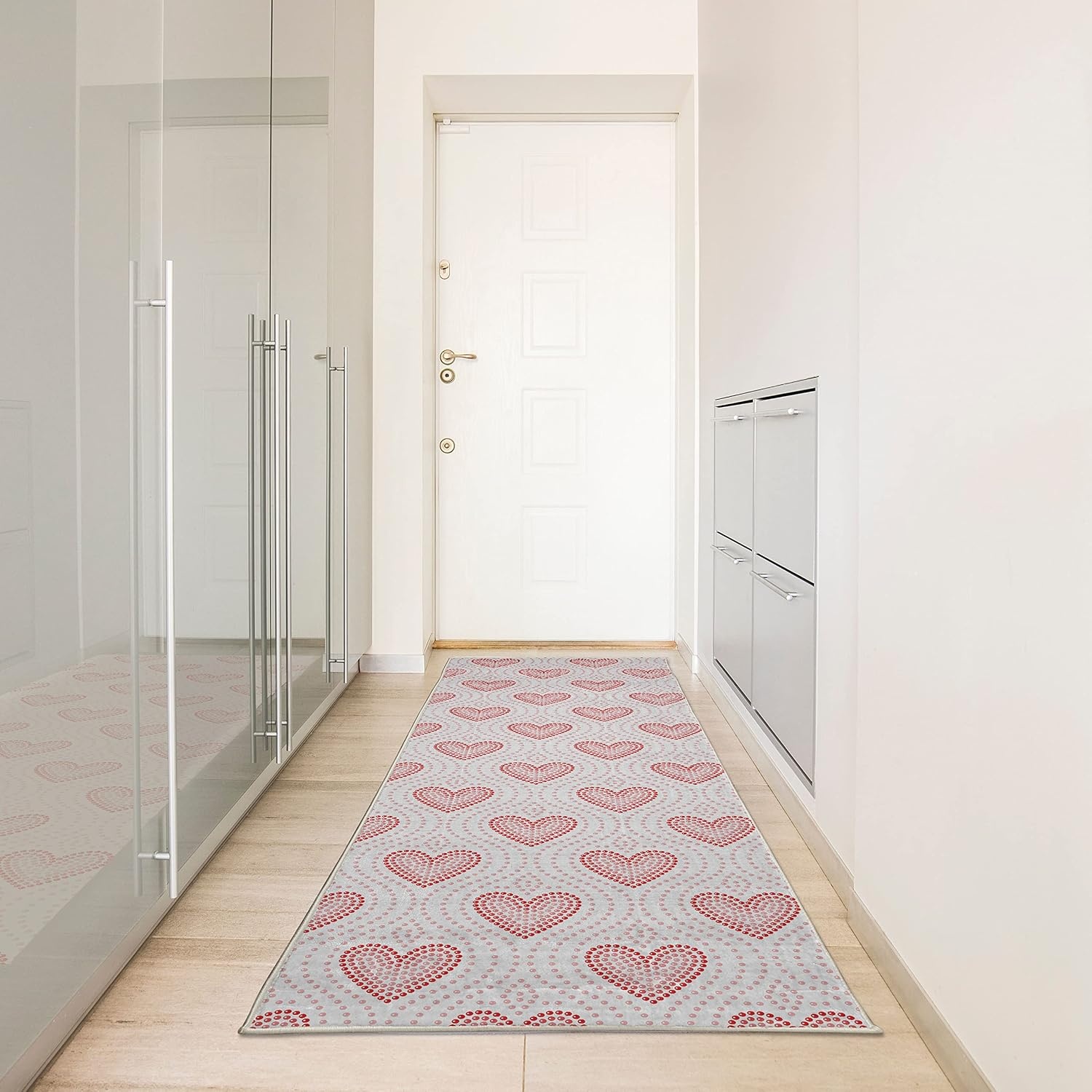 image:imageAmbesonne Modern Boho Decorative Rug Contemporary Urban Jungle Monstera Leaves with Mid Century Lines Quality Carpet for Bedroom Dorm and Living Room 2 2 x 3 7 Olive Green Beige CaramelBlush Cream Red